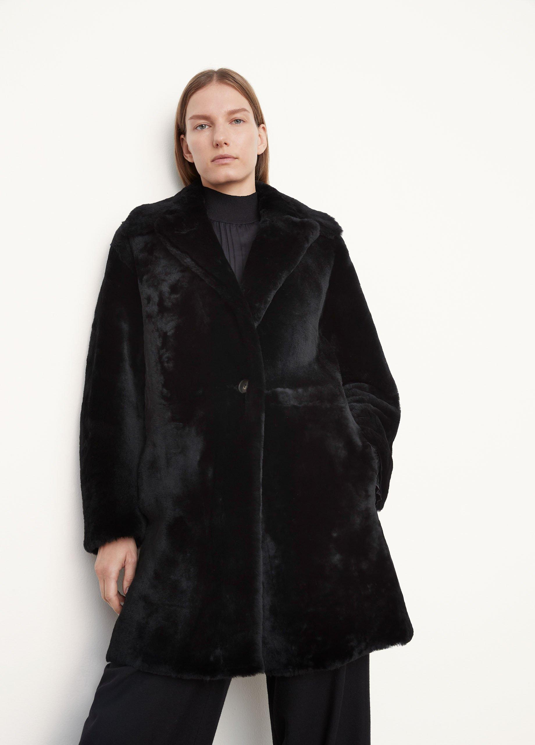 Vince shearling 2025 coat womens