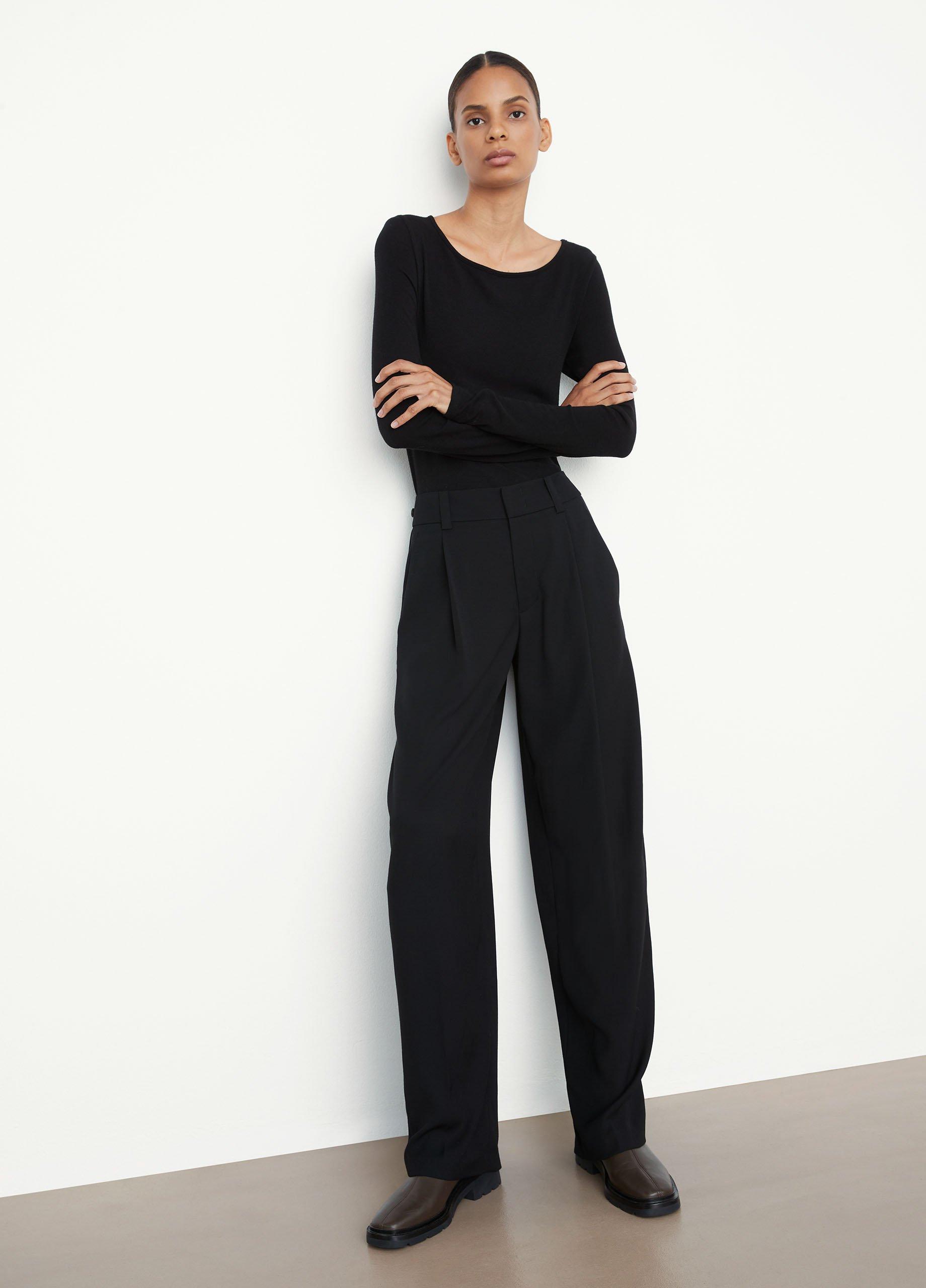 Wide drapey store trousers zara