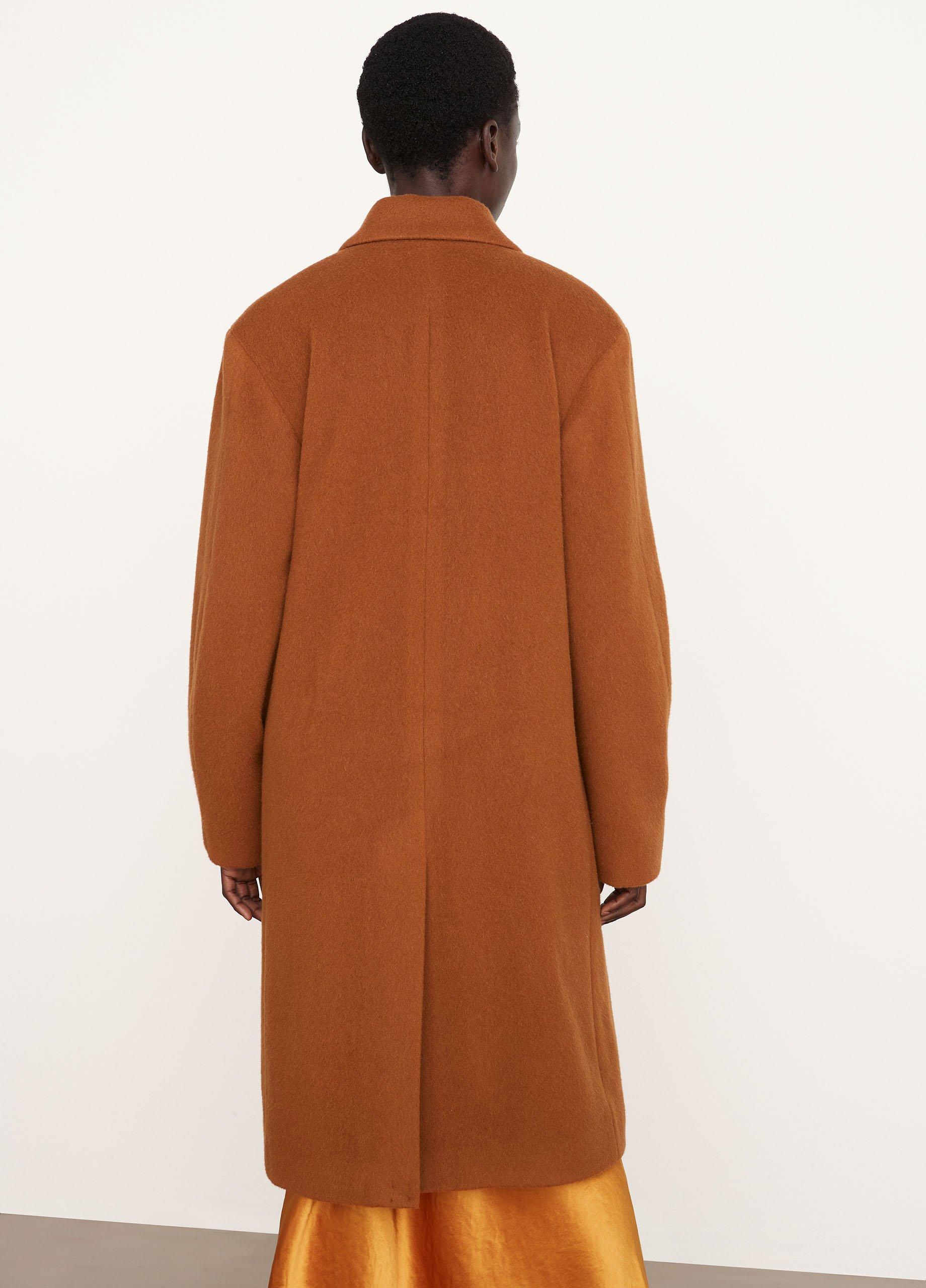 vince brushed wool coat