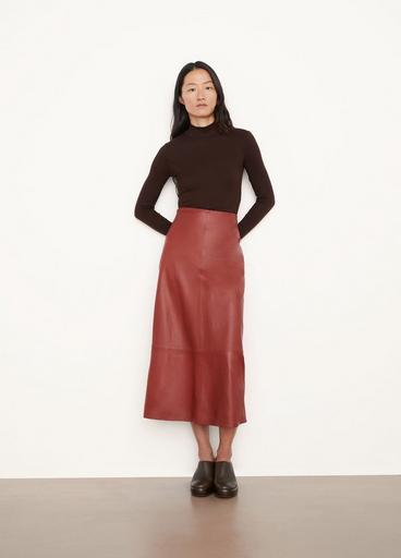 Leather Straight Skirt image number 1