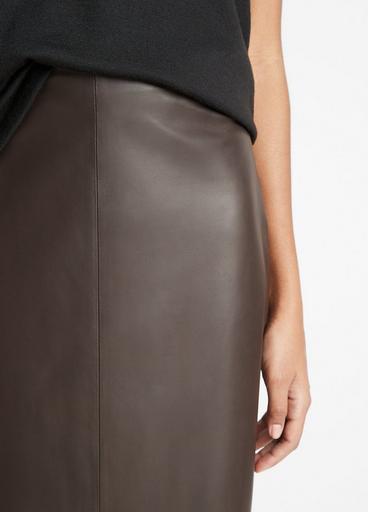 Leather Straight Skirt in Vince Products Women | Vince