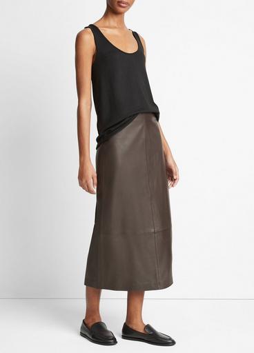 Leather Straight Skirt image number 2