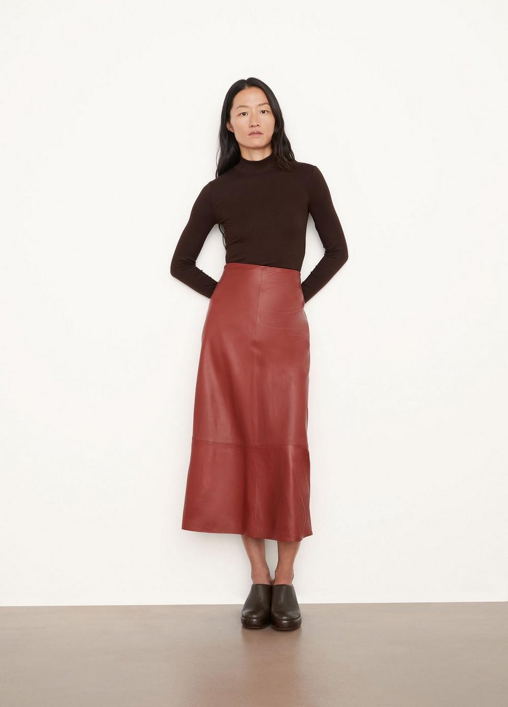 Leather Straight Skirt