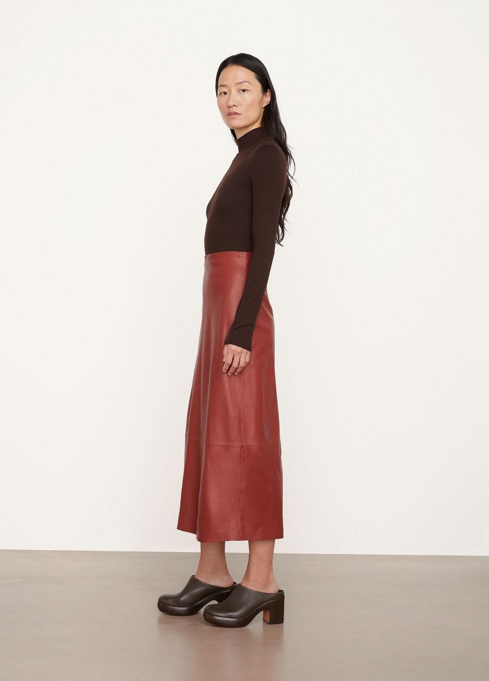 Leather Straight Skirt