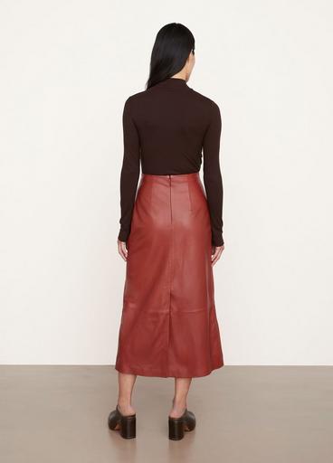 Leather Straight Skirt image number 3