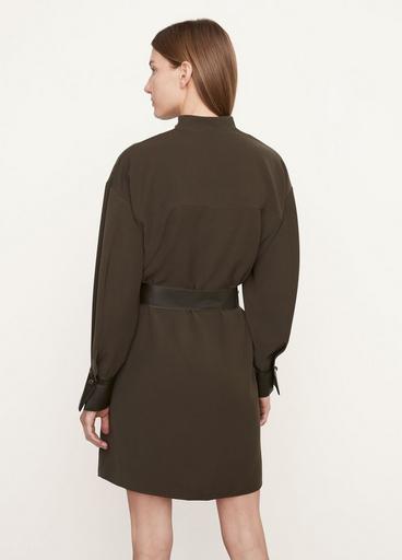 Long Sleeve Slit-Neck Dress image number 3