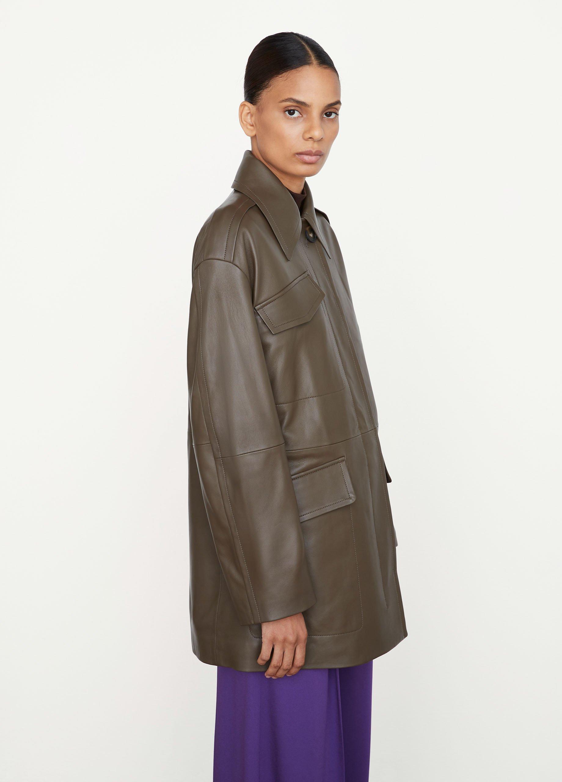 Leather Utility Coat image number 2