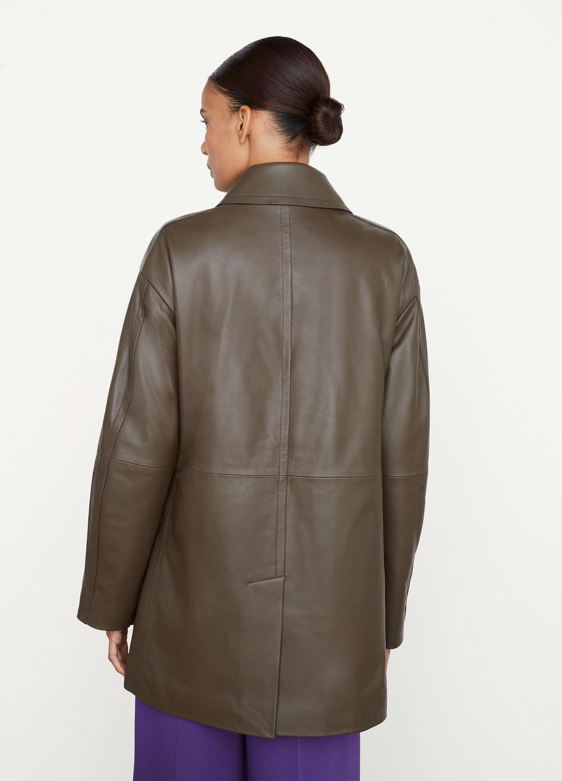 Leather Utility Coat image number 3