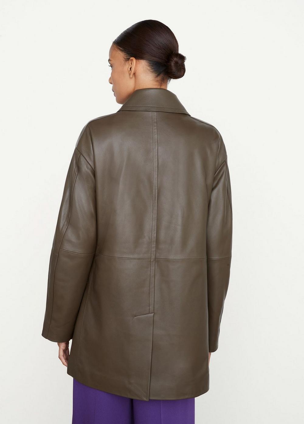 Leather Utility Coat