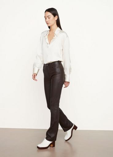 Stretch Boot Cut Leather Pant image number 2