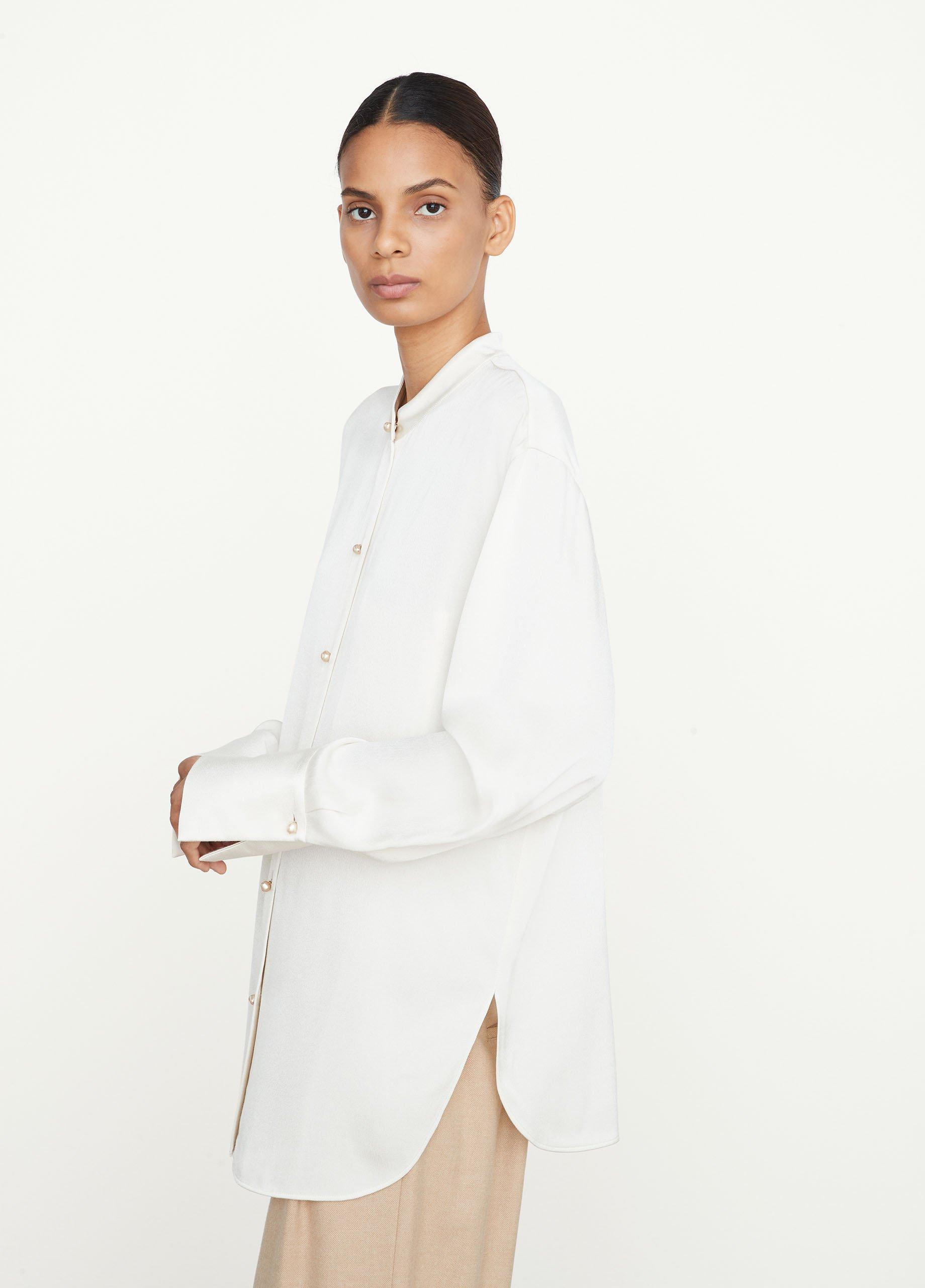 Relaxed Band Collar Shirt image number 2