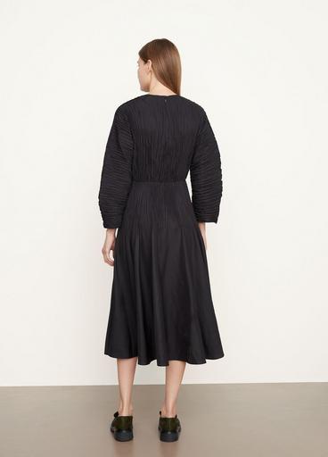 Micro Pleated Boat Neck Dress image number 3