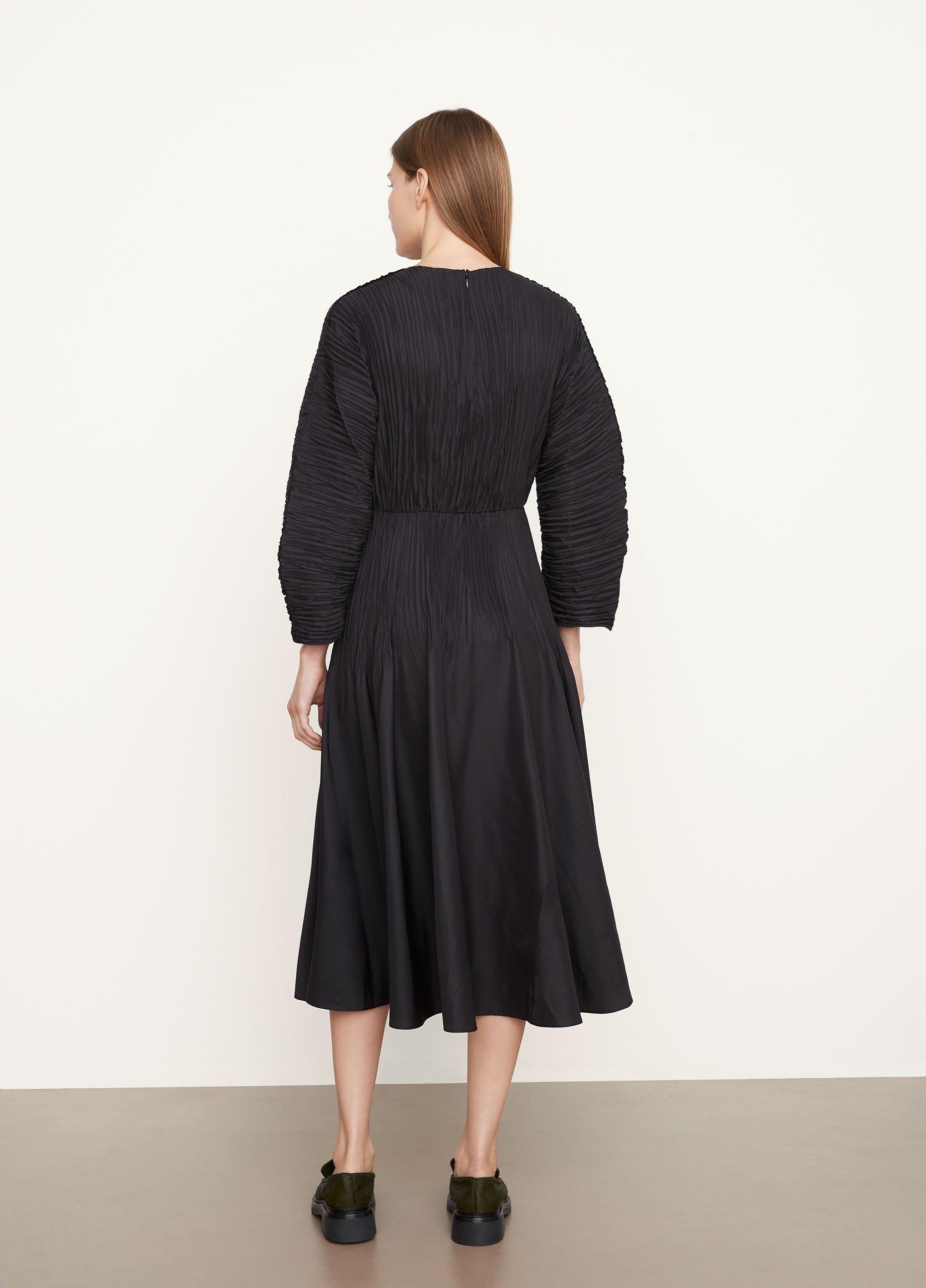 Micro-Pleated Boat Neck Dress image number 3