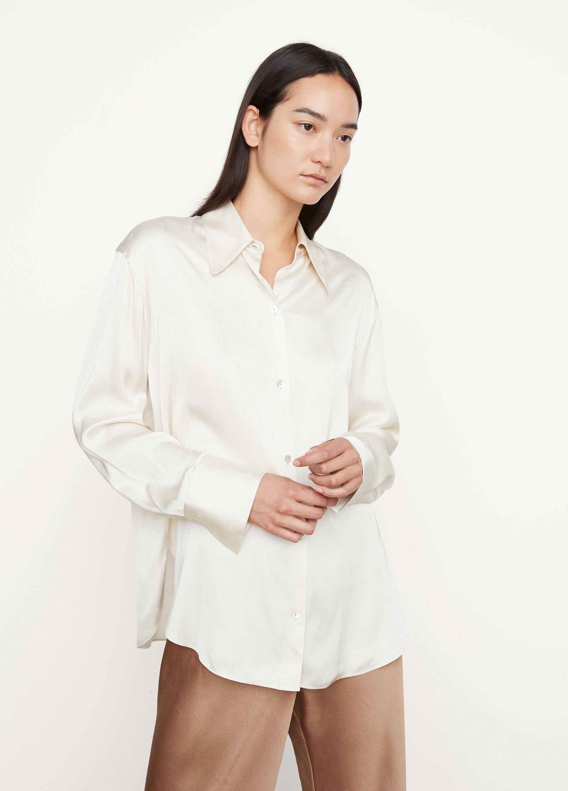 Monogram Shaped Collar Blouse image number 1