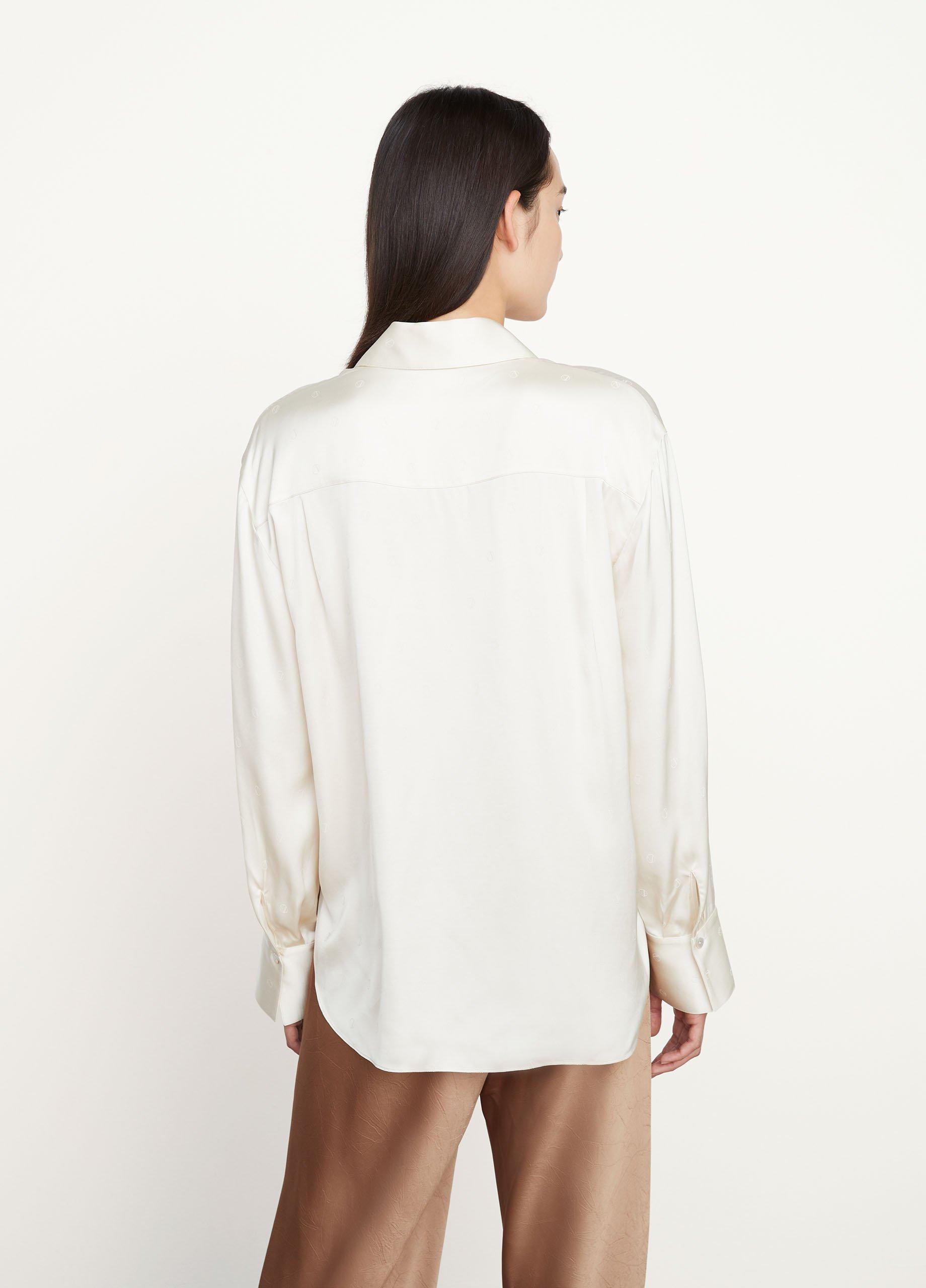 Monogram Shaped Collar Blouse image number 3