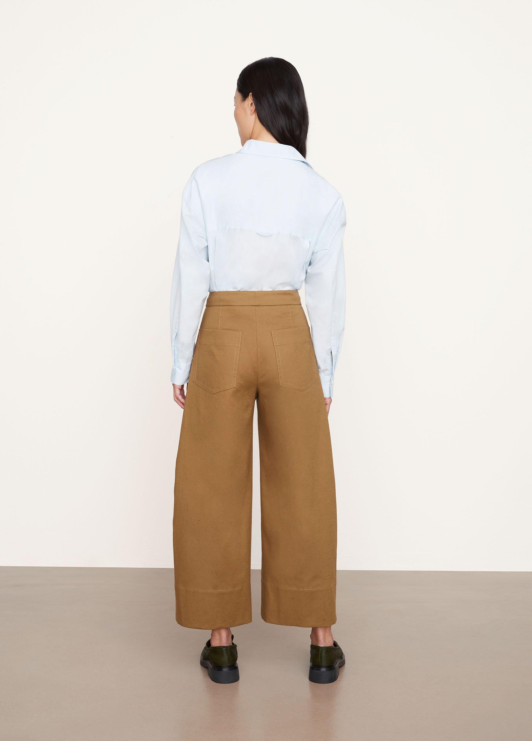 Cropped Wide-Leg Pull-On Pant image number 3