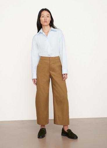 Cropped Wide-Leg Pull-On Pant image number 0