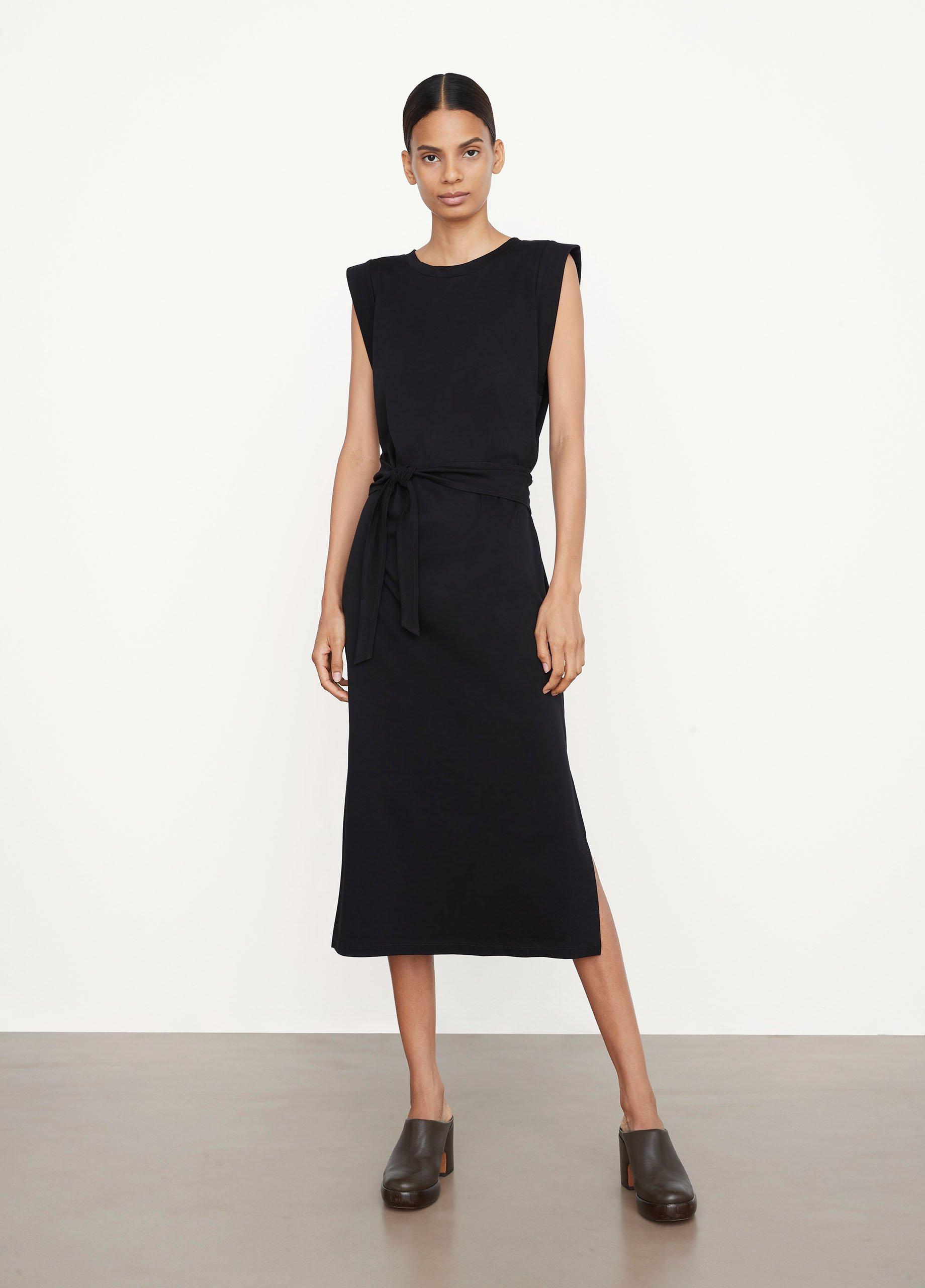 black sleeveless dresses