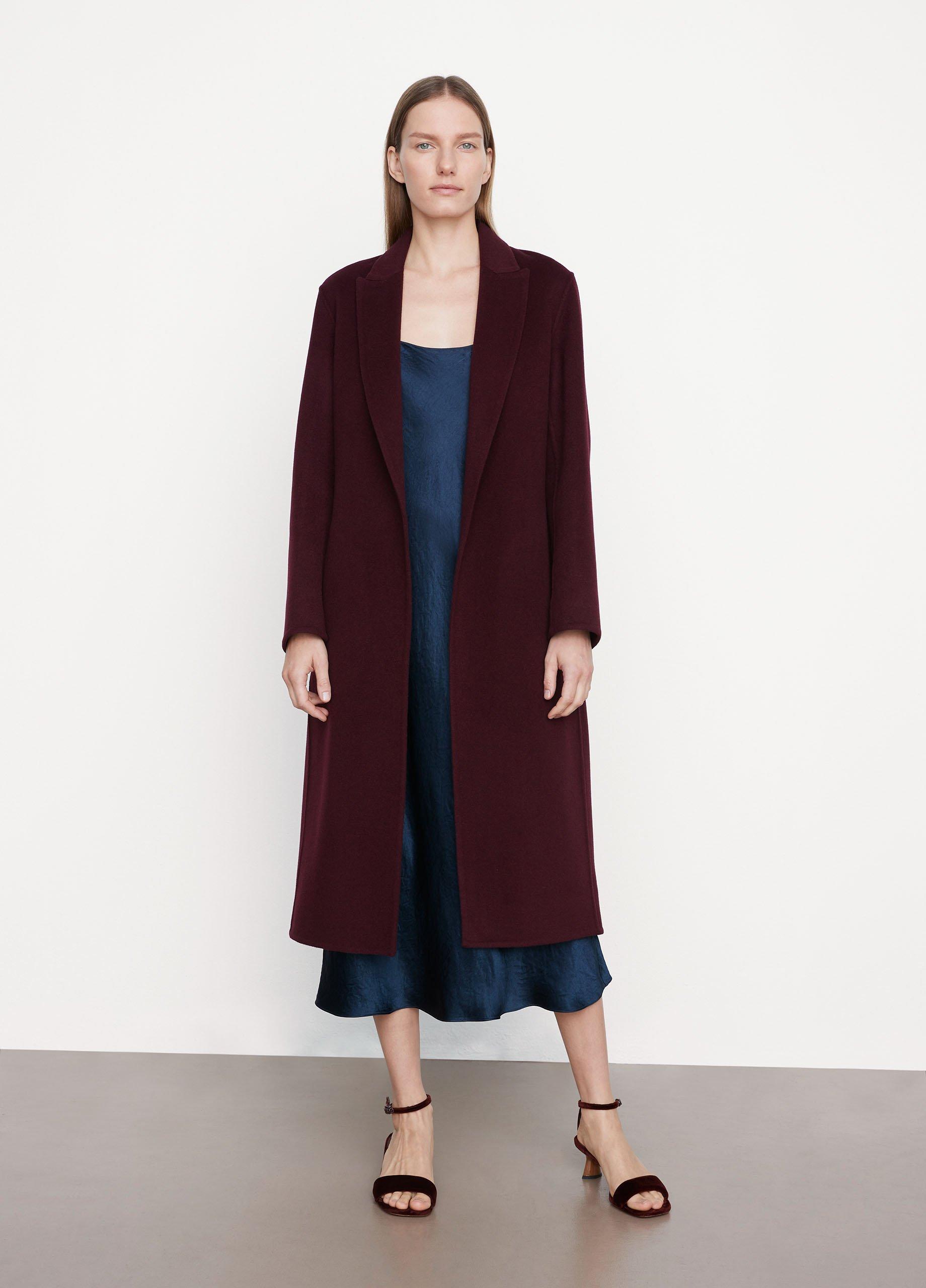 Long Classic Coat in Vince Products Women Vince