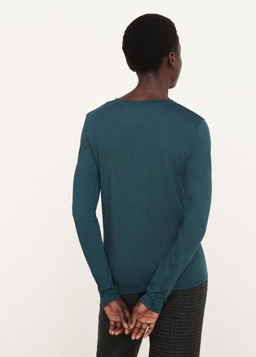 Essential Pima Long Sleeve Crew Neck T-Shirt image number 3