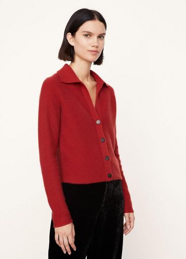 Cashmere Polo Buttoned Cardigan image number 2