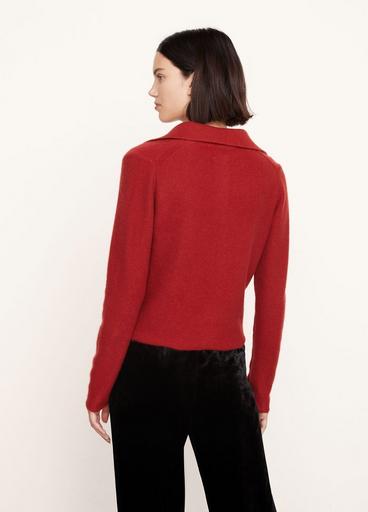 Cashmere Polo Buttoned Cardigan image number 3