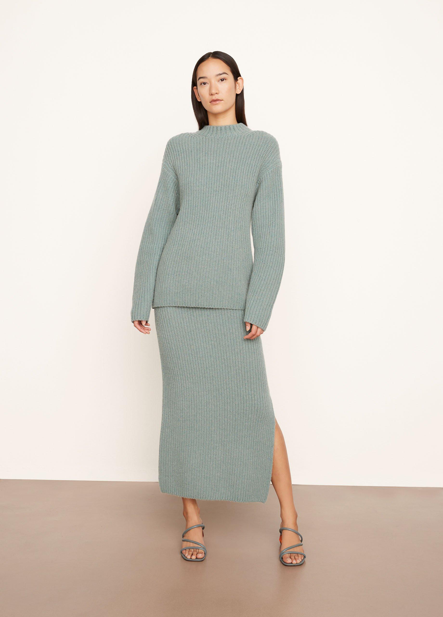 Boxy Rib Mock Neck Sweater image number 0