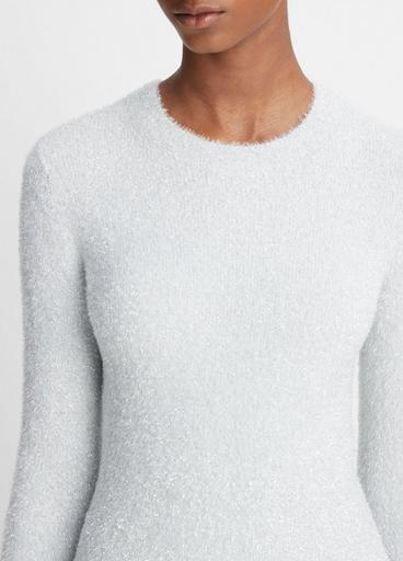 Metallic Eyelash Pullover Sweater image number 1