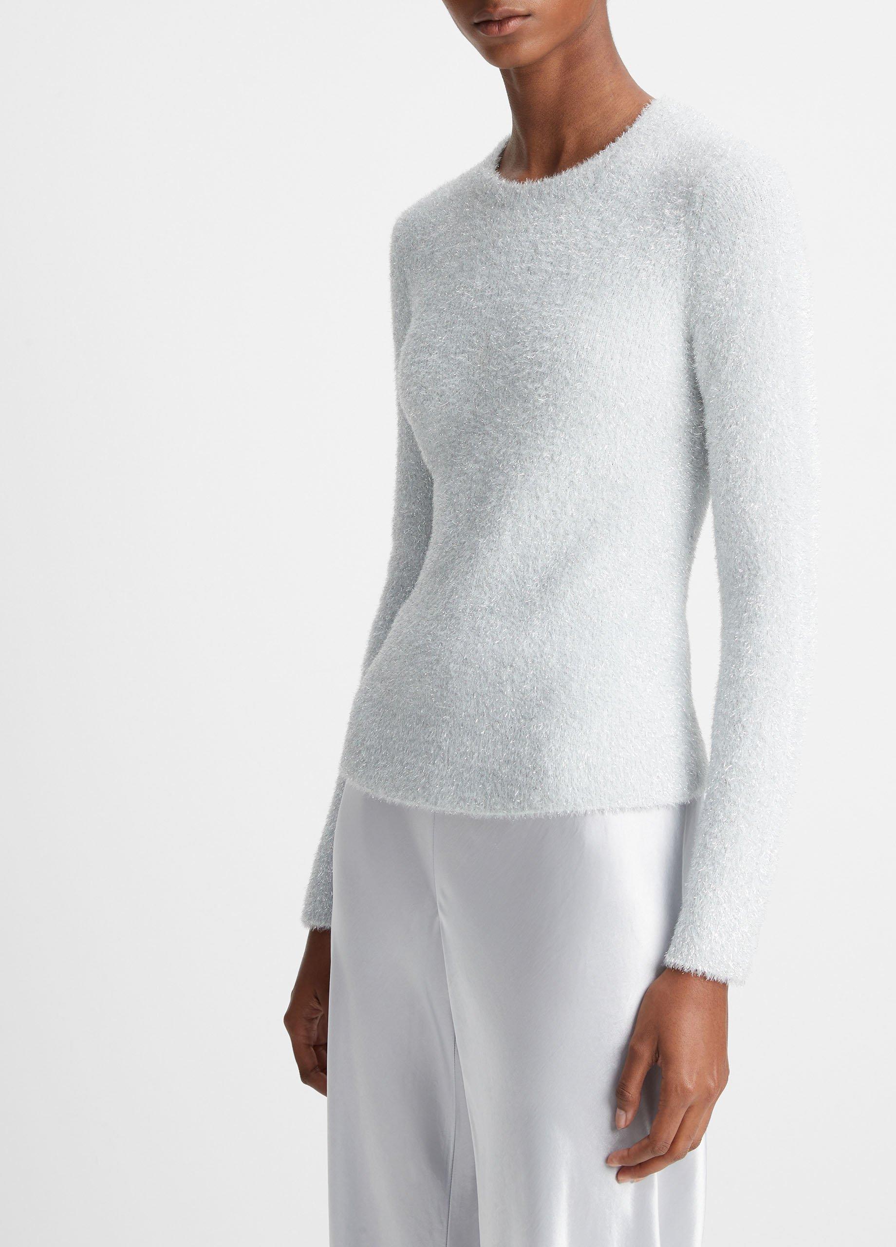 White eyelash outlet sweater