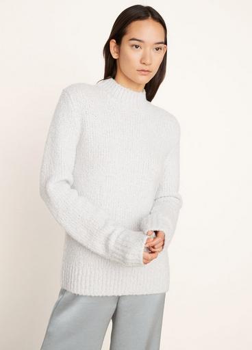 Textured Tunic Turtleneck Sweater image number 1