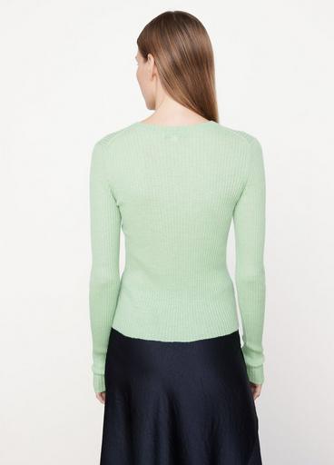 Ribbed Crew Neck Sweater image number 3
