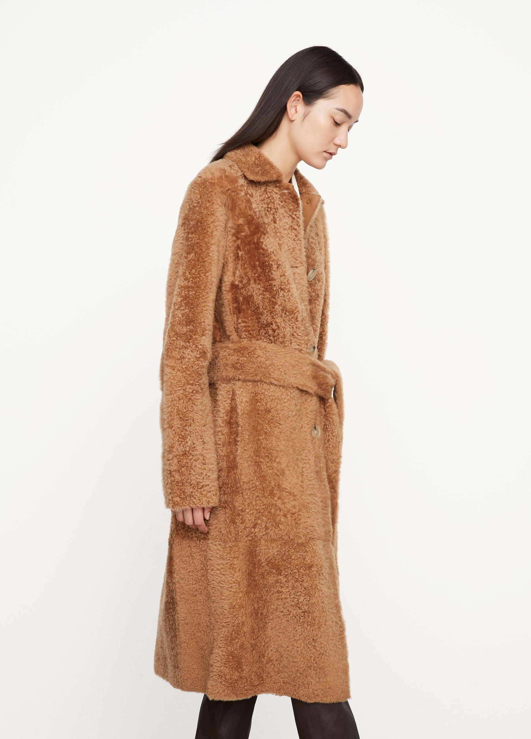 Shearling Long Belted Coat image number 2