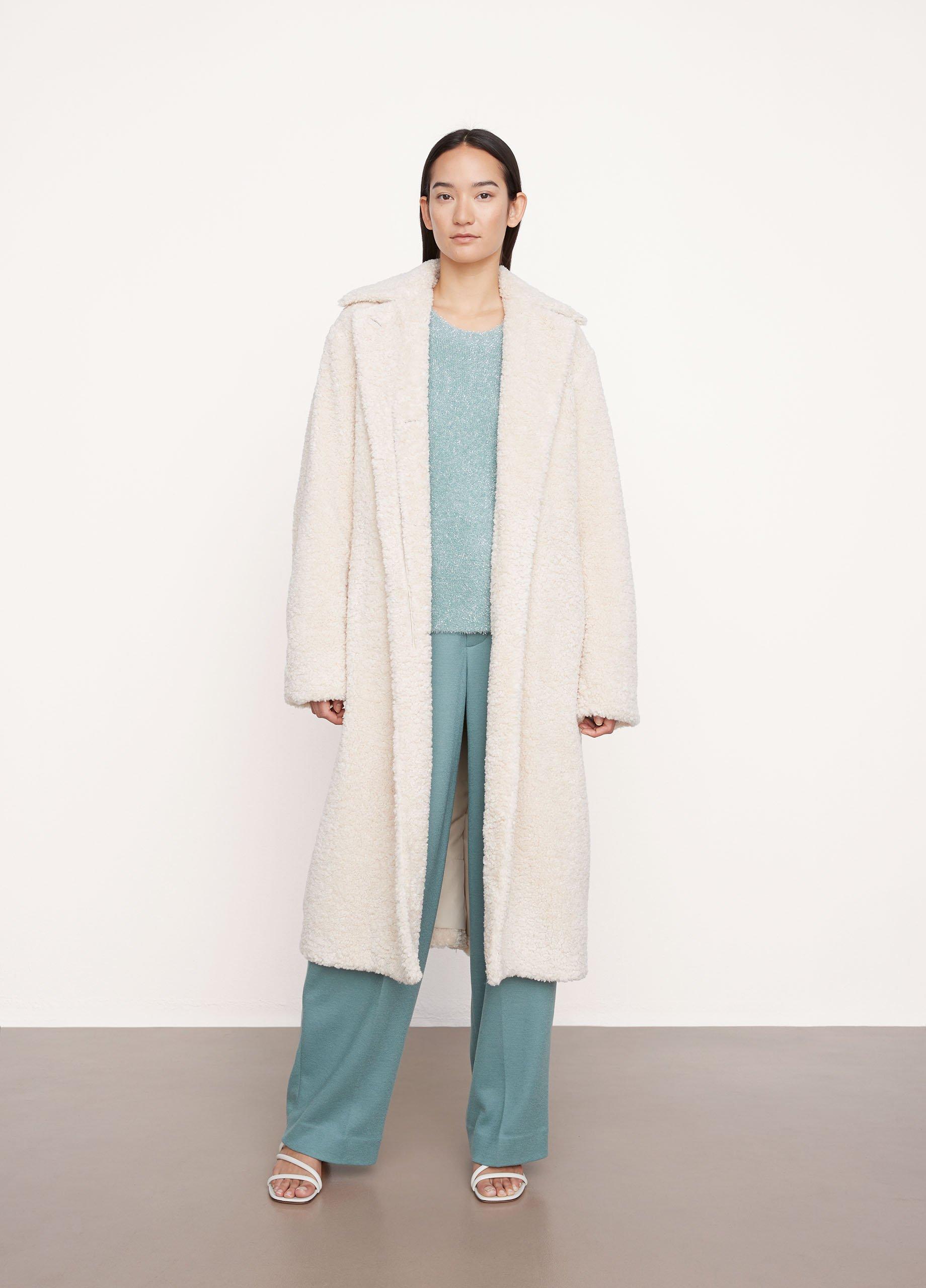 Textured Faux-Fur Coat image number 0