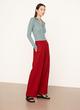 Fine Knit Wide Leg Pull On Pant image number 2