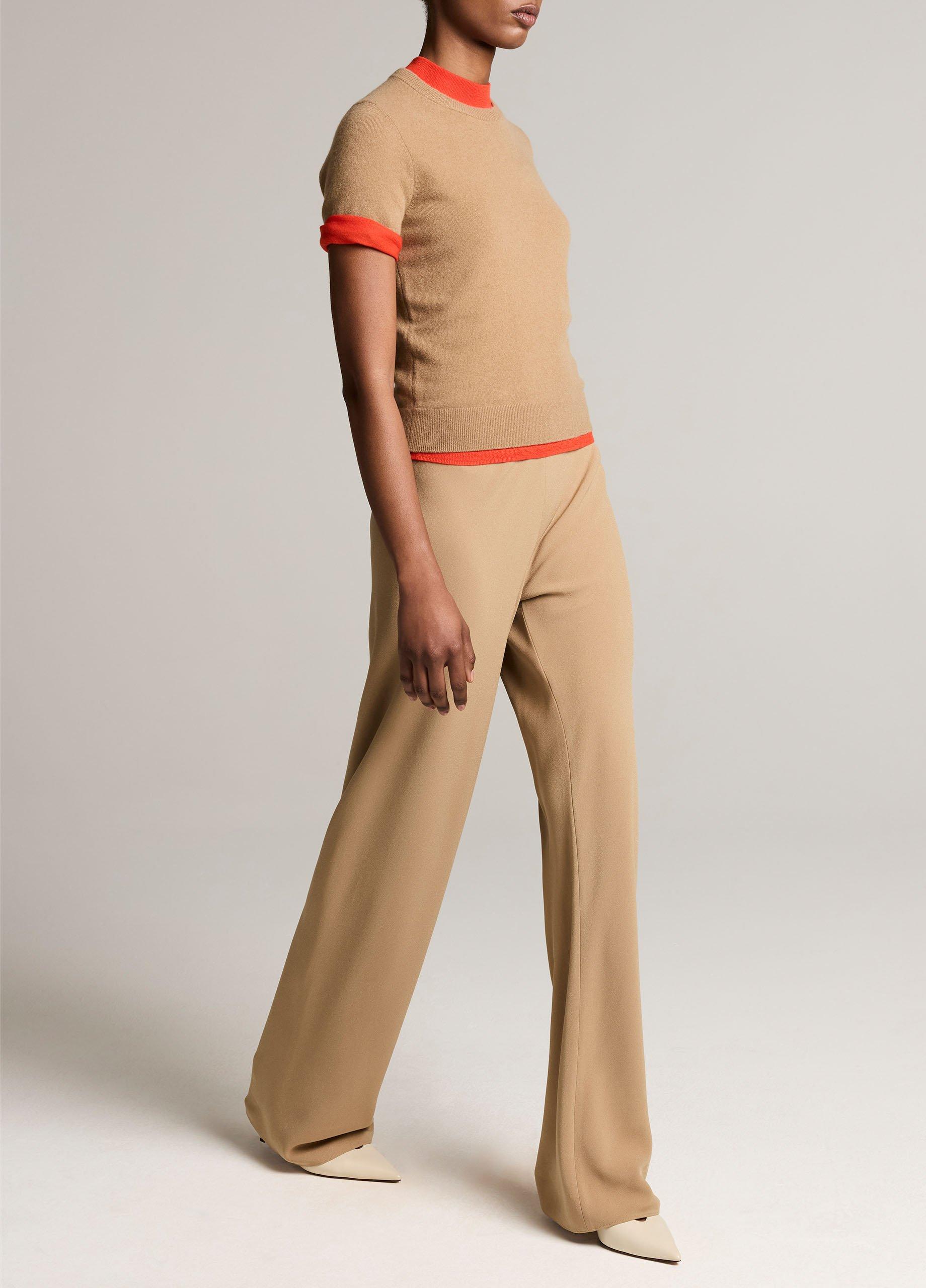 Colette High-Rise Crepe Bias Pant image number 1