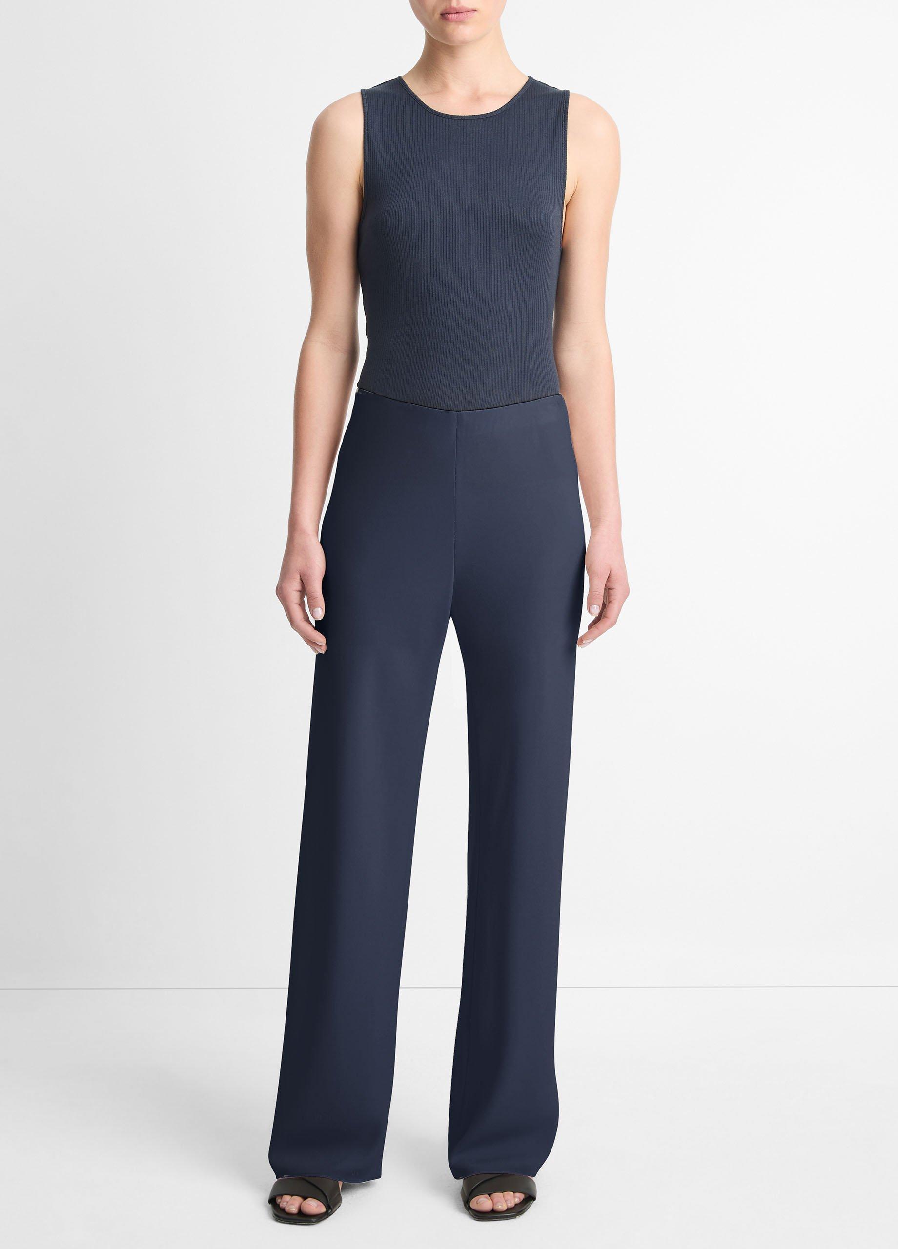 Colette High-Rise Crepe Bias Pant image number 0