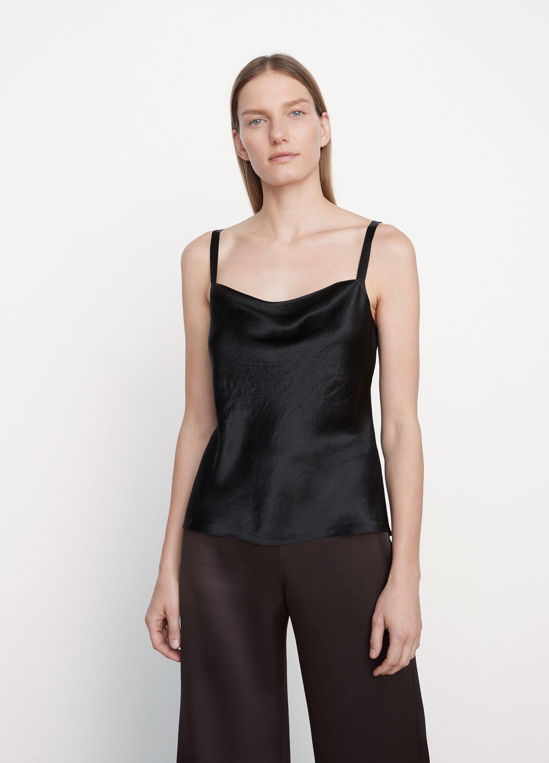 Satin Cowl Neck Camisole