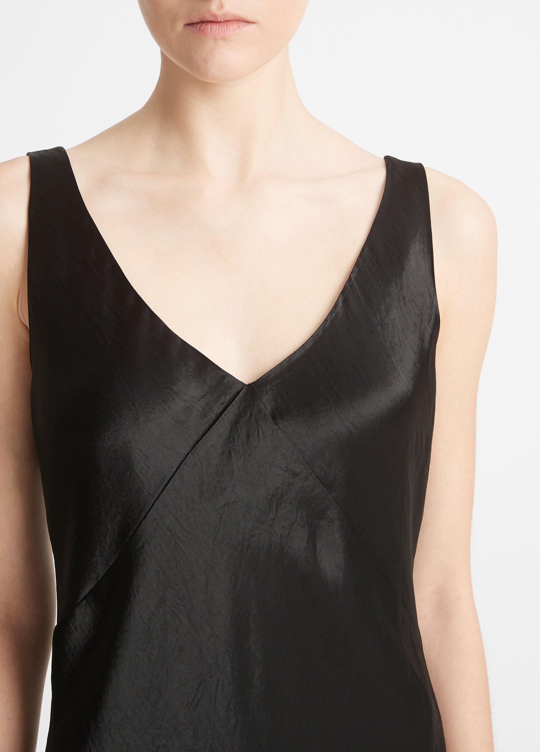 Thumbnail of Satin V-Neck Maxi Slip Dress