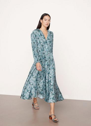 Berry Blooms Pleated Shirt Dress image number 1