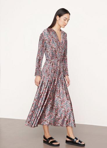 Berry Blooms Pleated Shirt Dress image number 2