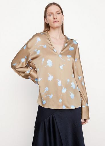 Sea Carnation Shaped Collar Blouse image number 1