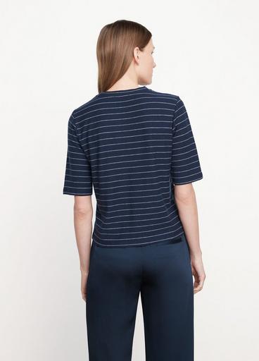 Striped Relaxed Elbow Sleeve T-Shirt image number 3