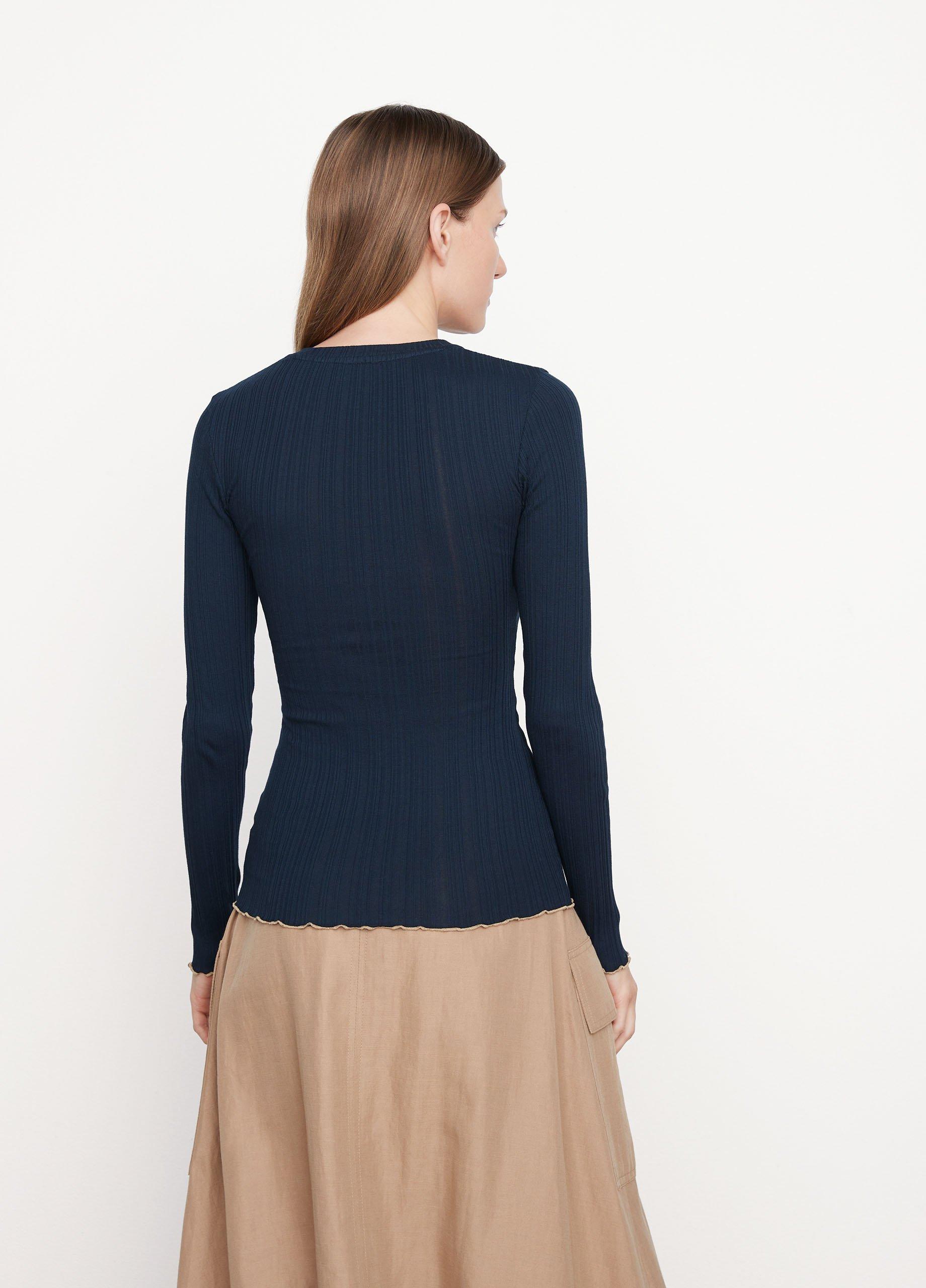 Inserch Rib Crew Neck T-Shirt T299-00025 Brown