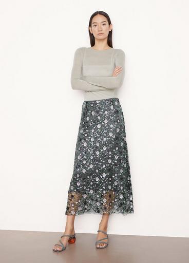 Berry Sequin Slip Skirt image number 1