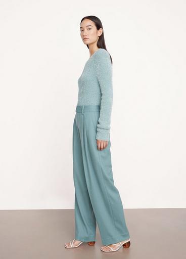 High-Waist Cozy Wool Pleat-Front Trouser image number 2