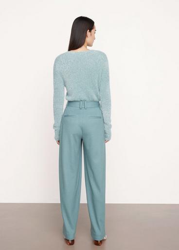 High-Waist Cozy Wool Pleat-Front Trouser image number 3