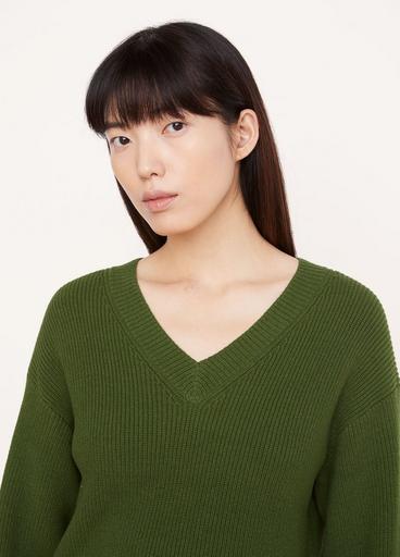 Drop Shoulder V-Neck Sweater image number 1