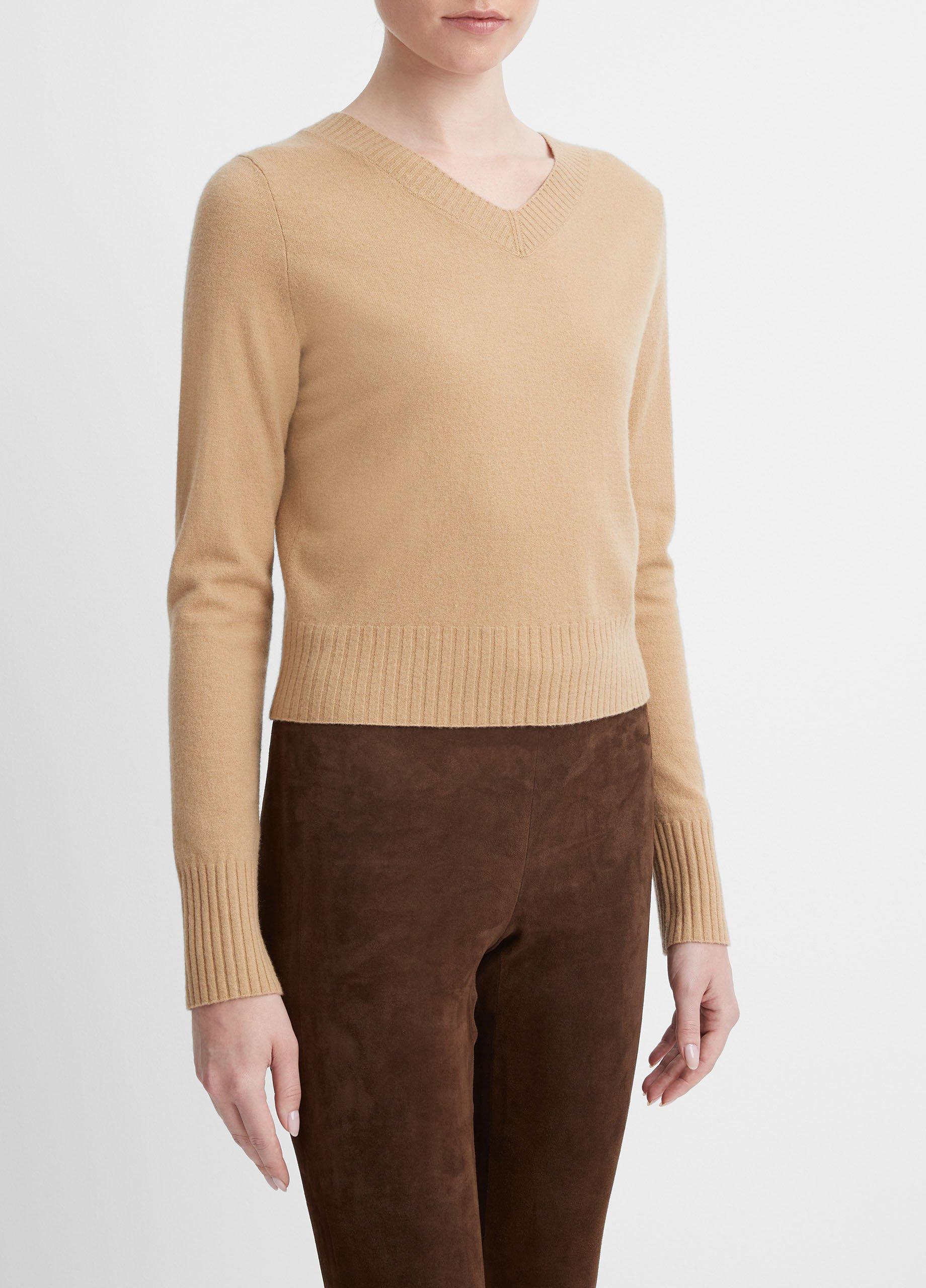 Vince cropped sale cashmere sweater