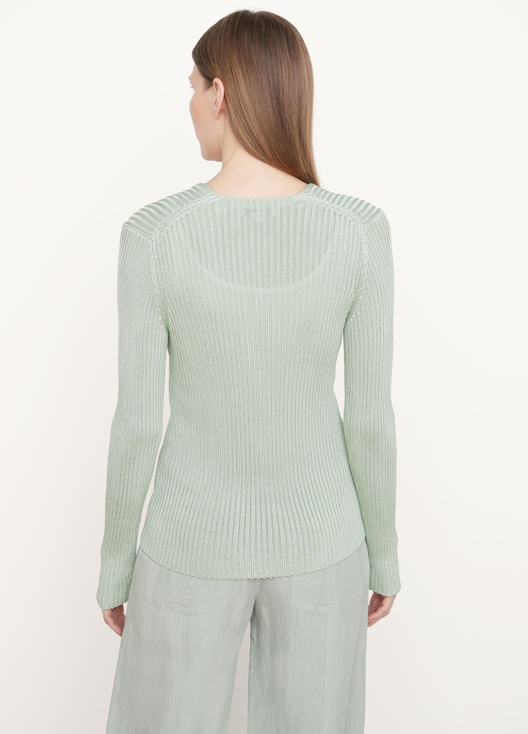 Vince ribbed button cardigan sale