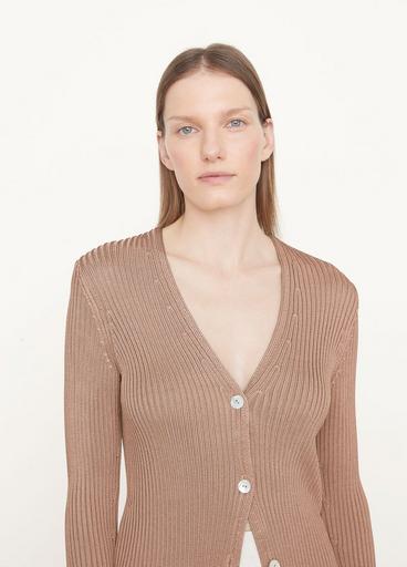 Ribbed Button Cardigan image number 1